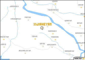 map of Xijiaheyan