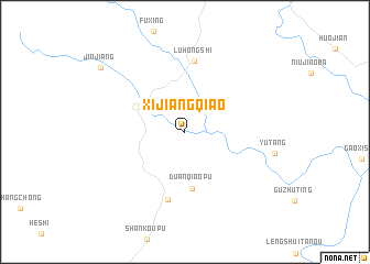 map of Xijiangqiao