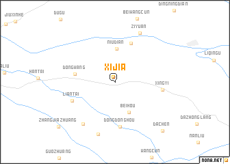 map of Xijia