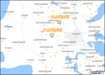 map of Xijinqiao