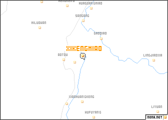 map of Xikengmiao