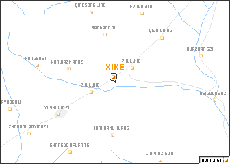 map of Xike