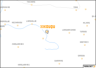 map of Xikouqu