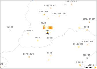 map of Xikou