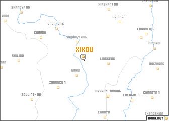 map of Xikou