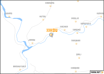 map of Xikou