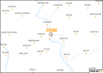 map of Xikou