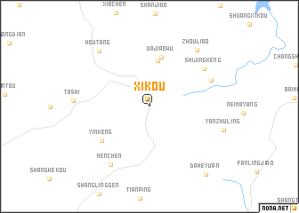 map of Xikou