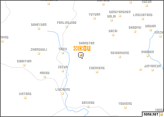 map of Xikou