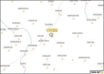 map of Xikou
