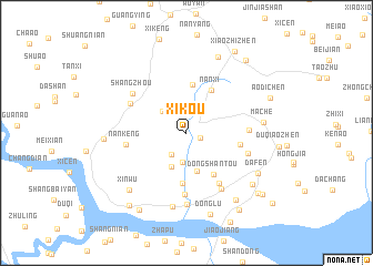 map of Xikou