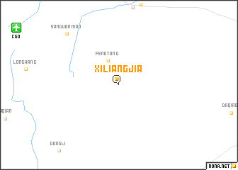 map of Xiliangjia