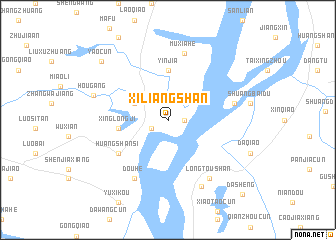 map of Xiliangshan