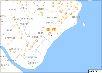 map of Ximen