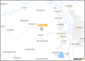 map of Ximing