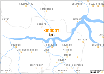 map of Xinacatí