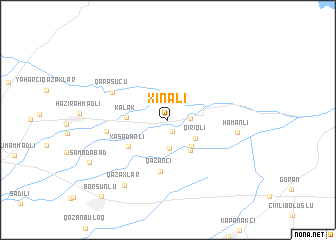 map of Xınalı