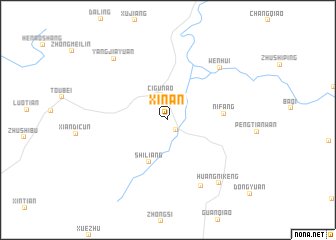 map of Xin\