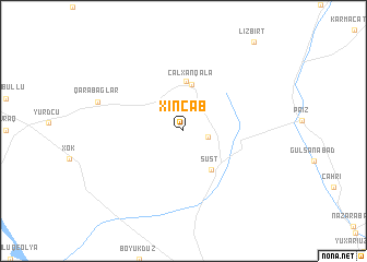 map of Xincab