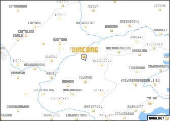 map of Xincang