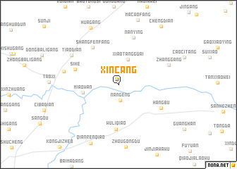 map of Xincang