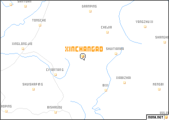 map of Xinchang\