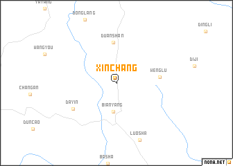 map of Xinchang