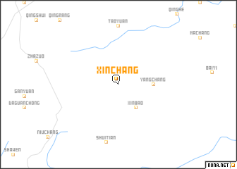 map of Xinchang