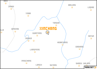 map of Xinchang