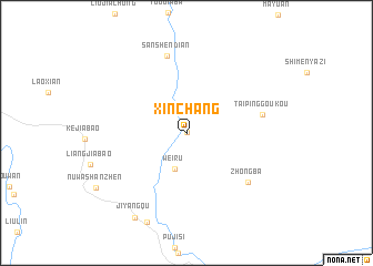 map of Xinchang