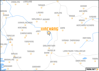 map of Xinchang