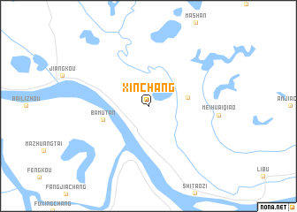 map of Xinchang