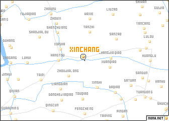 map of Xinchang