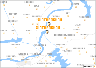 map of Xinchengkou