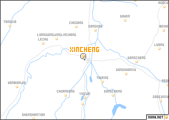 map of Xincheng