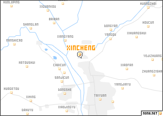 map of Xincheng