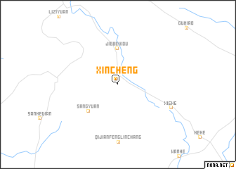 map of Xincheng