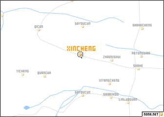 map of Xincheng