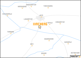 map of Xincheng
