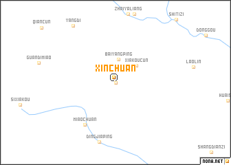 map of Xinchuan