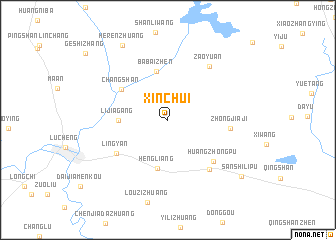 map of Xinchui