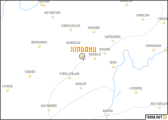 map of Xindamu