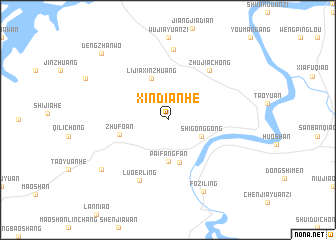 map of Xindianhe