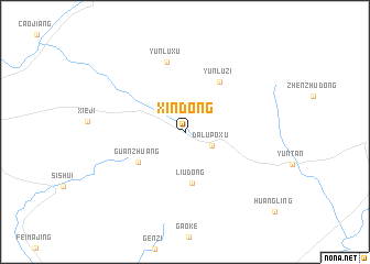 map of Xindong