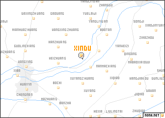 map of Xindu