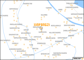 map of Xinfangzi