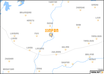 map of Xinfan