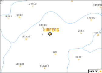 map of Xinfeng