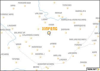 map of Xinfeng