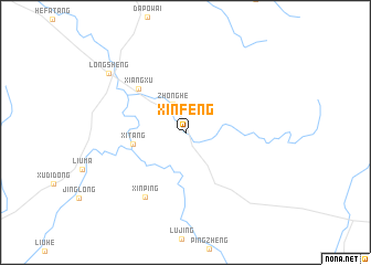 map of Xinfeng